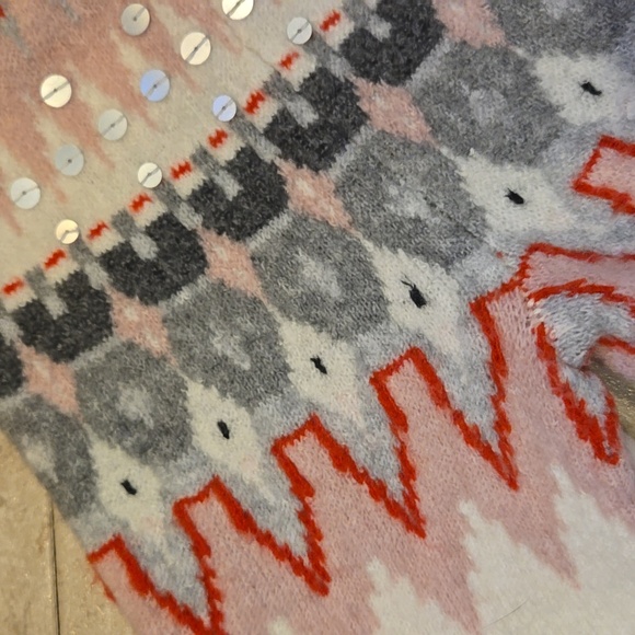 Talbot's Multi-Colored Design Print Sweater - Picture 3 of 9